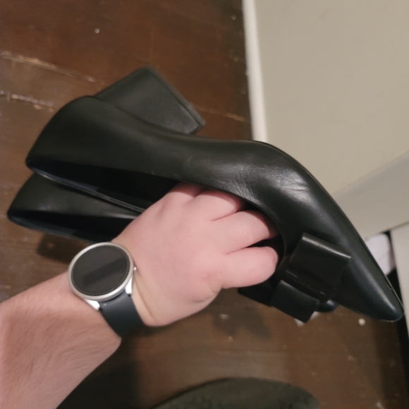 Salvatore Ferragamo Viva Black leather heels size 10 C - Picture 3 of 4